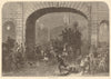 Fire engine. Temple Bar. Fleet Street, Strand. London. Disasters 1869 print
