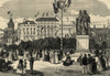 Monument of Union of Geneva with the Swiss Confederation. Switzerland 1869