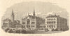 New buildings of Dulwich College. London. Education 1869 old antique print
