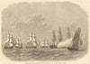 The British Flying Squadron at False Bay, Cape of Good Hope. South Africa 1869