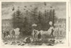 A Sandringham Bouquet. Norfolk. Shooting 1870 old antique print picture