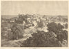 The old palace at Bharatpur, India 1870 antique vintage print picture