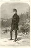 Prince Arthur in Canada 1870 old antique vintage print picture