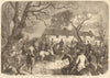 Prince of Wales. Burton hounds meet, Green Man, Lincoln Heath. Lincolnshire 1870