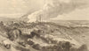View of the Creusot colliery & ironworks, in Burgundy. Saône-et-Loire 1870