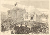 Clifton Arms. New promenade drinking-fountain Blackpool Lytham St Annes 1870