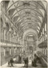 The Central Jewish synagogue, Great Portland Street. London 1870 old print
