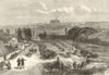 Franco-Prussian War: Metz from the Thionville Road. Moselle 1870 old print
