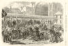 Franco-Prussian War Mitrailleuse battery sent from Paris Strasbourg railway 1870
