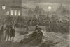 Franco-Prussian War: French wounded brought into Metz. Moselle 1870 old print