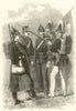 Franco-Prussian War: Prussian Infantry. Militaria 1870 old antique print