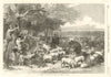 The Defence of Paris: cattle & sheep. Bois de Boulogne. Franco-Prussian War 1870