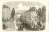 Franco-Prussian War: French prisoners, Place Turenne at Sedan. Ardennes 1870