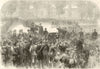 Franco-Prussian War: The King of Prussia arriving at Versailles 1870 old print