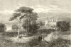 Inverary Castle, the seat of the Duke of Argyll. Scotland 1871 old print