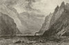 The Iron Gate of the Danube. Romania 1871 old antique vintage print picture