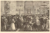 The South Kensington (now Victoria & Albert) Museum on Whit Monday. London 1871