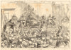 The Tichborne trial: sketch in court. London. Law 1871 old antique print