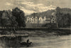 Abbotsford. Scotland. Historic Houses 1871 old antique vintage print picture