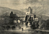 The Scott Centenary: Jedburgh Abbey. Scotland. Churches 1871 old antique print