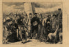 On a boat in the Highlands. Scotland. Society 1871 old antique print picture