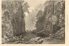 On the Findhorn. Fishing. Scotland 1871 old antique vintage print picture