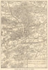 British Army Manouevres Aldershot Sandhurst Guildford Bagshot Godalming 1871 map