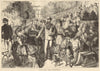 On the Kursaal terrace, Bad Homburg. Hombourg-es-Monts. Hesse Spa 1871 print