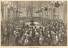 The gambling table at Bad Homburg casino. Hesse. Gambling 1871 old print