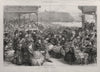 Scarborough in the season. Yorkshire. Society 1871 old antique print picture