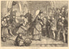 The village choir ar rehearsal. Churches. Music 1871 old antique print picture