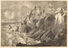 Botallack mine, Cornwall. Mining 1872 old antique vintage print picture