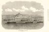 The Channel Squadron in Vigo Bay, Spain. Royal Navy 1872 old antique print