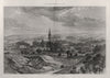 The city of Salisbury. Wiltshire 1872 old antique vintage print picture