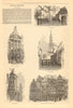 Brussels. Senne Maison des Brasseurs Place de l'Hotel de Ville. Belgium 1872