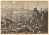 Shepherds watching their flocks by night, drawn by W. J. Webb. Bible 1872