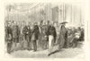 The Spanish Republic: Lobby of the Cortes. Madrid. Spain 1873 old print