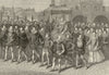 Queen Elizabeth I's visit to Hunsdon House. Hertfordshire 1873 old print