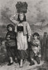 A lowland lassie. Scotland. Children 1873 old antique vintage print picture