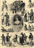 Sketches in Vienna: types of Viennese people. Austria. Society 1873 old print