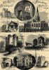 Sheffield: Manor Broomhall St Peter's Church Conisbrough Beauchief Tickhill 1873