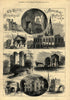 Sheffield: Manor Broomhall St Peter's Church Conisbrough Beauchief Tickhill 1873