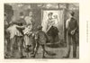 The Travelling photographer. Family 1873 old antique vintage print picture