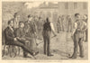 Croquet, St. Bartholomew's Hospital convalescent home, Highgate 1873 old print