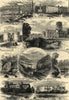 Bradford. Saltaire Mills Fountains/Bolton Abbey Strid Ripon Gordale Scar 1873