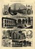 The Bristol Musical Festival: view in Bristol. Gloucestershire 1873 old print