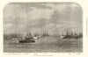 First Spanish Republic: Battle of Escombrera 1873 old antique print picture
