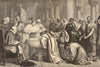 Compulsory baptism of the Moors after the conquest of Granada. Edwin Long 1873