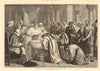 Compulsory baptism of the Moors after the conquest of Granada. Edwin Long 1873