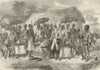 The Third Anglo-Ashanti War: A conference with a native king. Ghana 1874 print
